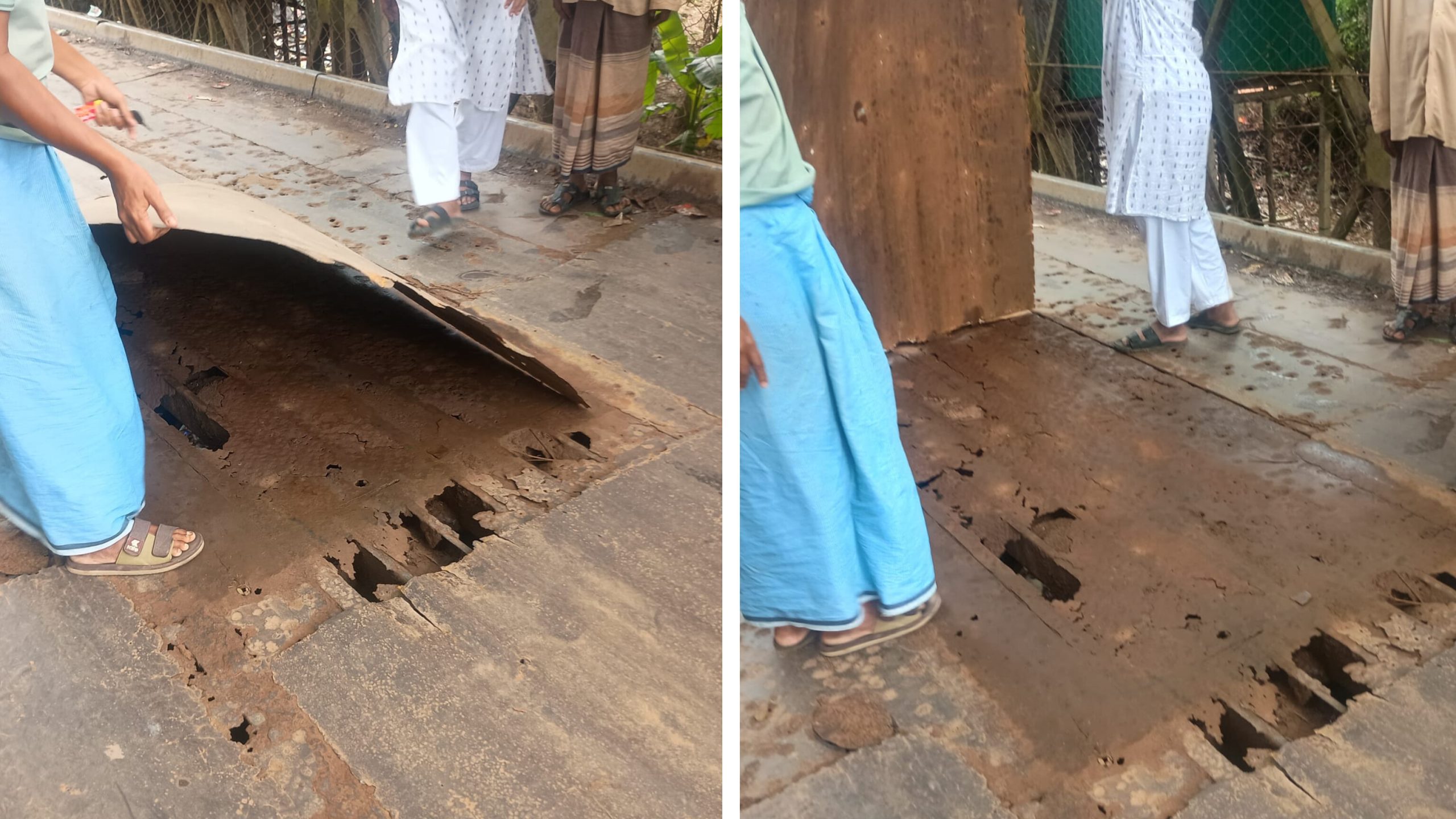সাতকানিয়ার গারাংগিয়া বেইলি ব্রিজ এখন মরণফাঁদ: দ্রুত আরসিসি সেতু নির্মাণের দাবি