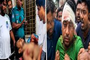 নেশার টাকার জন্য মা-ভাইকে বঁটি দিয়ে কুপিয়ে জখম, পরে জনতার পিটুনিতে আহত যুবক