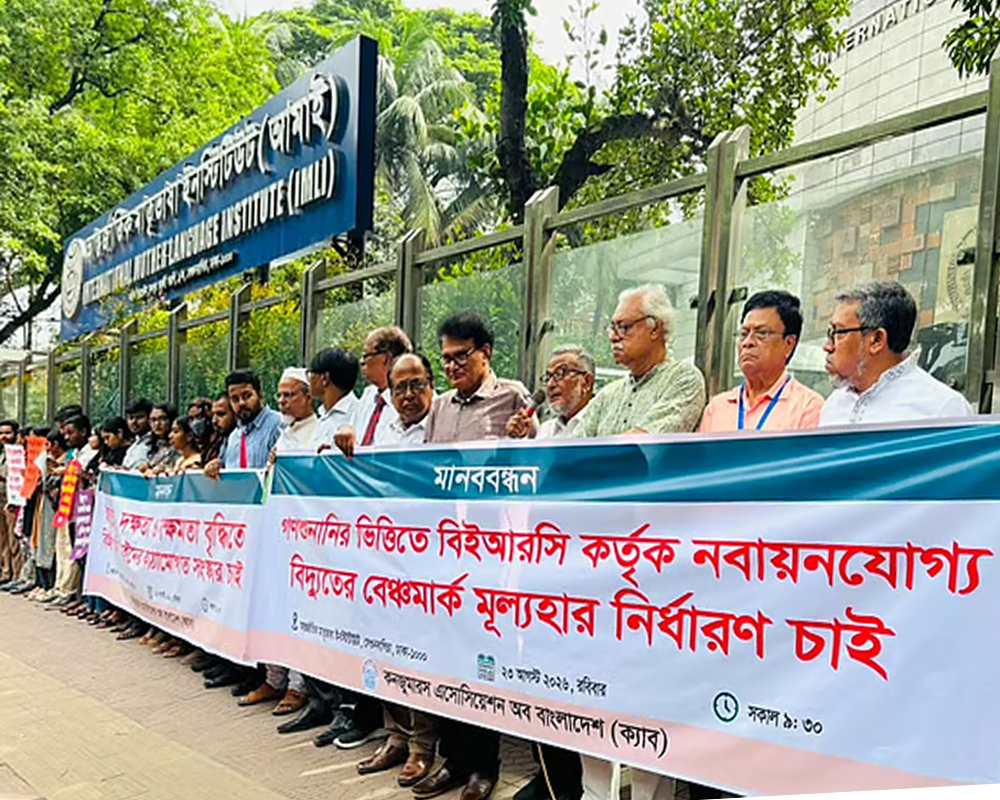 বিদ্যুতের দাম নয়, লুণ্ঠন-অপচয় বন্ধের দাবি ক্যাবের