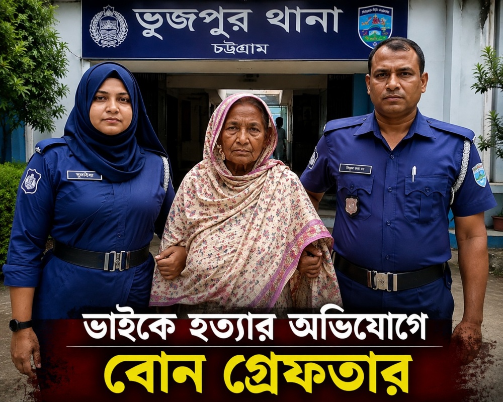 ভাইকে হত্যার অভিযোগে বোন পুলিশের হেফাজতে